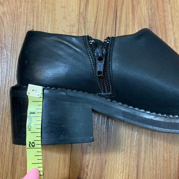 Miista Black Leather Block Heel Pointed Shoes - Picture 11 of 11